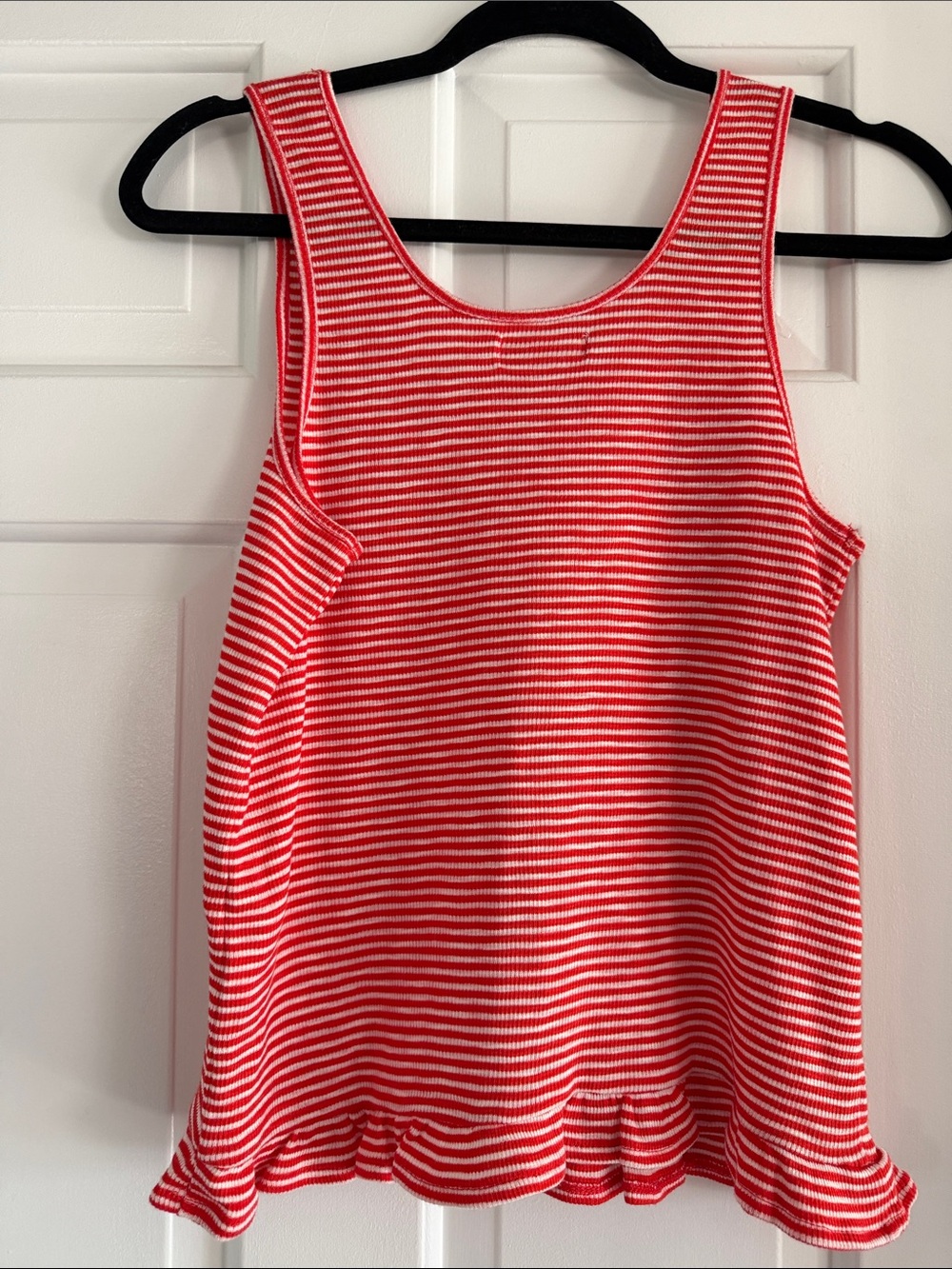 Madewell Red & White Striped Tank Top - Picture 4 of 6